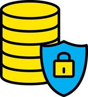 diseño de icono de vector de seguridad de datos