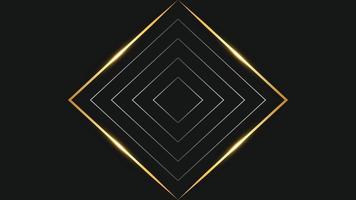 Abstract golden lines black background. Black and Golden modern abstract background vector