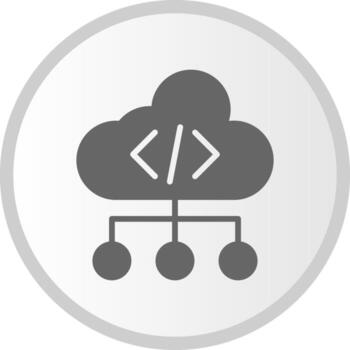 Cloud Coding Vector Icon