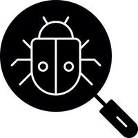 Search Bug Vector Icon Design