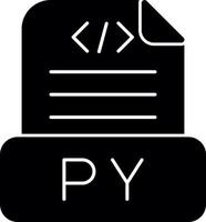 diseño de icono de vector de archivo python