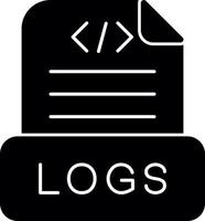 Logs Vector Icon Design