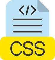 diseño de icono de vector de archivo css