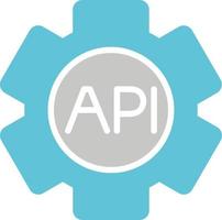 icono de vector de api