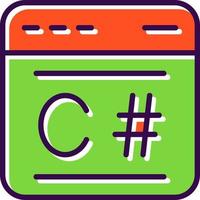 C Sharp Vector Icon Design