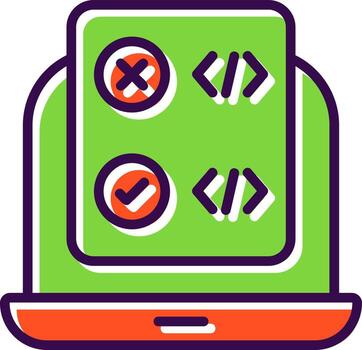 Code Correction Vector Icon Design