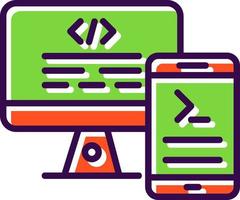 Code Terminal Vector Icon Design