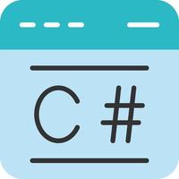 C Sharp Vector Icon Design