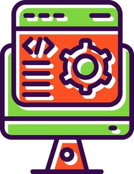 diseño de icono de vector de desarrollador de software