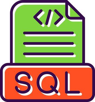 Sql File Vector Icon Design