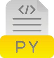 diseño de icono de vector de archivo python