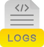 Logs Vector Icon Design