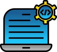 Code Setting Vector Icon Design