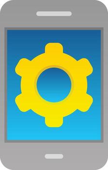diseño de icono de vector de configuración de aplicación