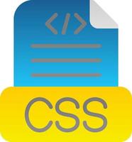 diseño de icono de vector de archivo css