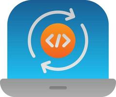 Programming Cycle Vector Icon Design