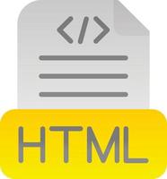 diseño de icono de vector de archivo html