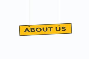 about us button vectors.sign label speech bubble about us vector