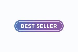 best seller button vectors. sign label speech bubble best seller vector