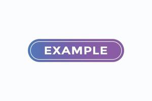 example button vectors. sign label speech bubble example vector