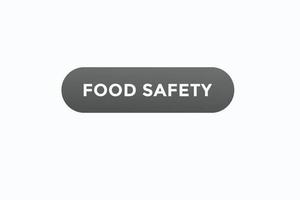 food safety button vectors. sign label speech bubble food  safety vector