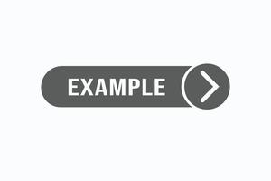 example button vectors. sign label speech bubble example vector