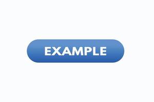 example button vectors. sign label speech bubble example vector