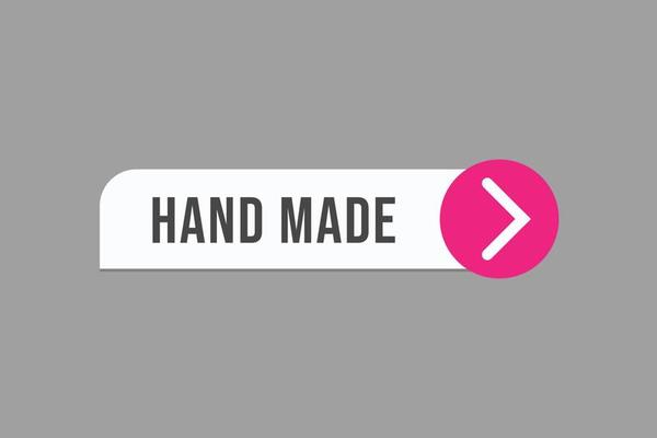hand made button vectors. sign label speech bubble great idea