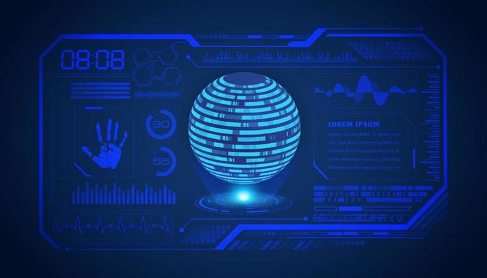 Modern HUD Technology Screen Background