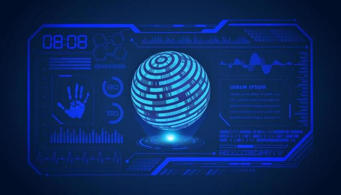 Modern HUD Technology Screen Background