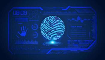 Modern HUD Technology Screen Background vector