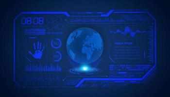 Modern HUD Technology Screen Background vector