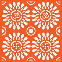 Om mandala circle design. Om vector. vector