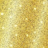 Golden glittering background with gold sparkles and glitter effect. Empty space for your text. Vector illustration