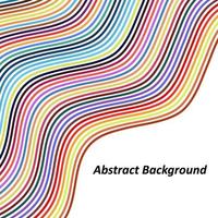 Optical Art Background Colorful Wave Design Over White Background. Wave Effect Stripe. vector