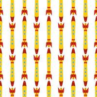 Seamless pattern with space rocket. Vector illustration.