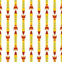 Seamless pattern with space rocket. Vector illustration.