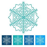 Snowflake. New Year icon. Vector illustration