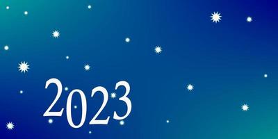 2023 Merry Christmas and Happy New Year abstract shiny blue background vector