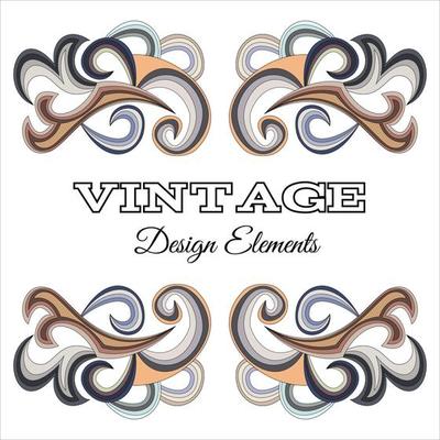 Calligraphic design elements and page decoration. Vintage floral elements for design. Vector decorative design elements.