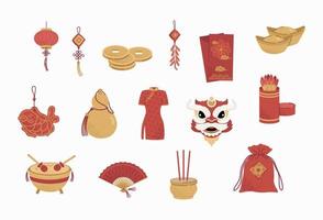 Chinese New Year vector in flat design