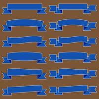 Set of Colorful Empty Ribbons And Banners. Ready for Your Text or Design. Isolated vector illustration.