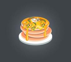 sandwich with cheese and tomato vector