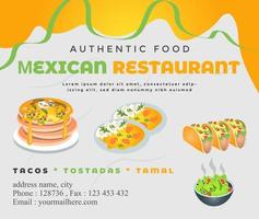 diseño de banner de comida vector