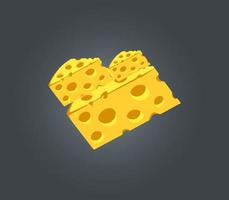 sandwich with cheese and tomato vector