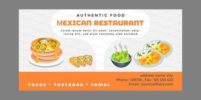 Food banner Pro vector