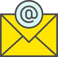 icono de vector de correo