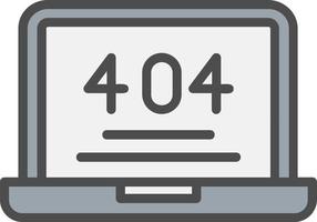 404 Error Vector Icon