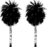 Black trees set isolated on white background. Tree silhouettes. Design of trees for posters, banners and promotional items. Vector illustration