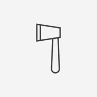 Hatchet, chisel, axe, ax icon vector symbol sign